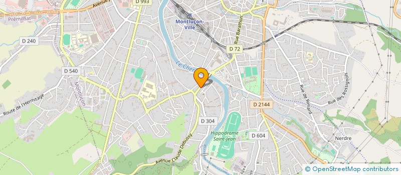 localisation de l'entreprise COPRO APPIENNE à MONTLUCON