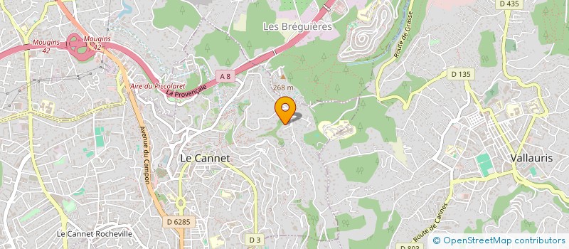 localisation de l'entreprise COPRO ASL COLLINE DU CEDRE à LE CANNET