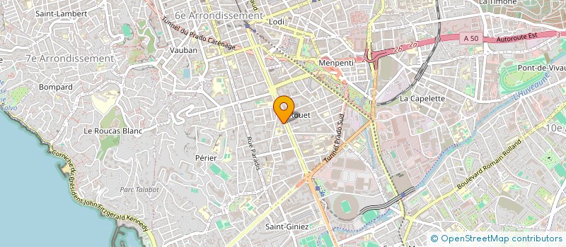 localisation de l'entreprise COPRO AU CARRE  MARSEILLE