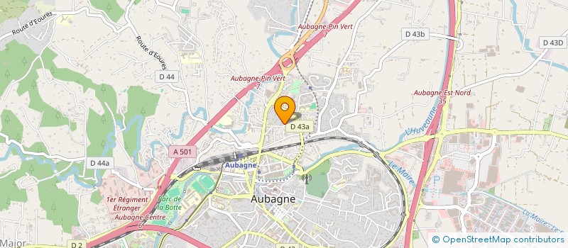 localisation de l'entreprise COPRO AUBAGNE GARLABAN à AUBAGNE