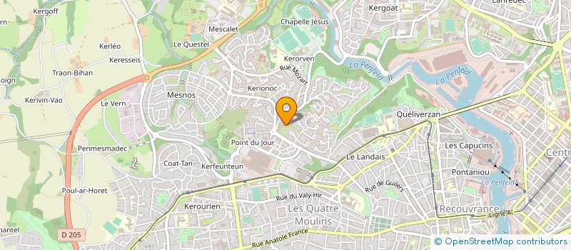 localisation de l'entreprise COPRO BAI GUILLOUX 5 à BREST