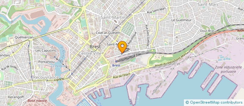 localisation de l'entreprise COPRO BAI REPUBL 1 à BREST