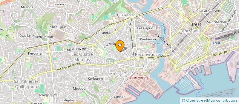 localisation de l'entreprise COPRO BAI RES LES PINS BOUSSOLE 7  BREST