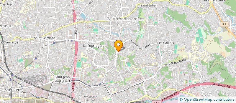 localisation de l'entreprise COPRO BASTIDE NEUVE à MARSEILLE 12