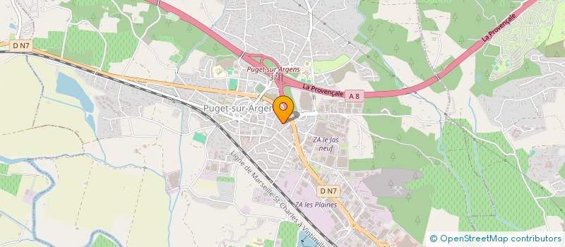 localisation de l'entreprise COPRO BASTIDES DU PUGET  PUGET-SUR-ARGENS