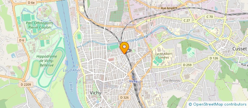 localisation de l'entreprise COPRO BD MUTUALITE  VICHY