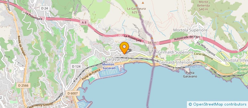 localisation de l'entreprise COPRO CAP AU SUD  MENTON