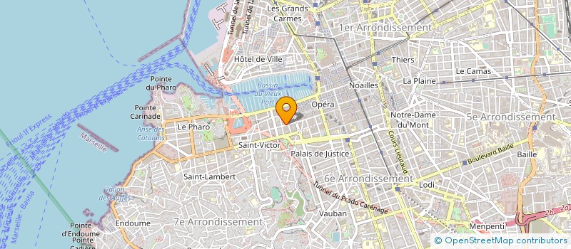 localisation de l'entreprise COPRO CENT ORIENTA PROPRIETES à MARSEILLE