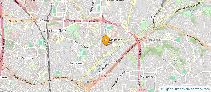 localisation de l'entreprise COPRO CENTRE COMMERCIAL LES CEDRES à MARSEILLE