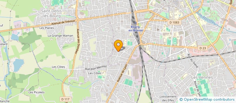 localisation de l'entreprise COPRO CHAMP POMMIER à BOURG-EN-BRESSE