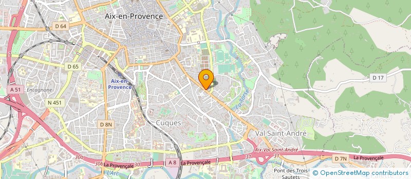 localisation de l'entreprise COPRO CHANTE SOLEIL à AIX-EN-PROVENCE