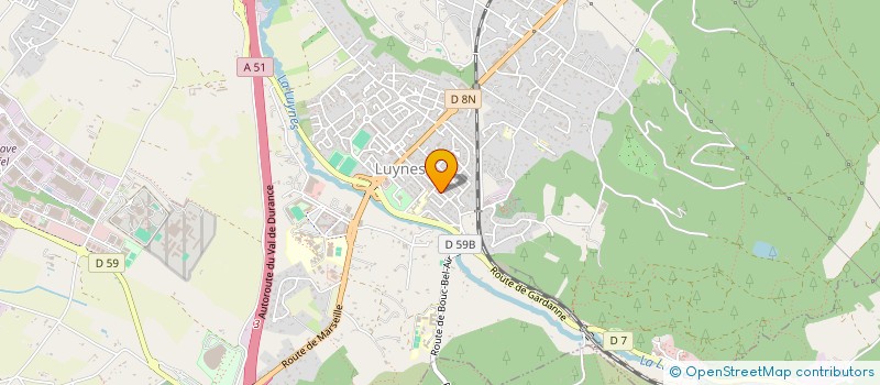 localisation de l'entreprise COPRO CITE NOUVELLE LUYNES à AIX-EN-PROVENCE
