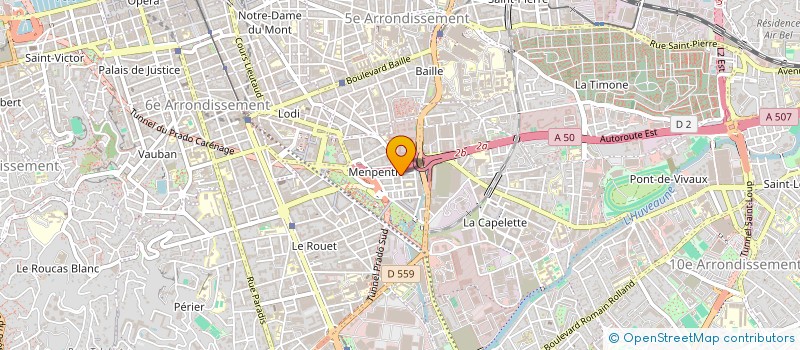 localisation de l'entreprise COPRO COPROPRIETAIRES 24 RUE EGUISON à MARSEILLE
