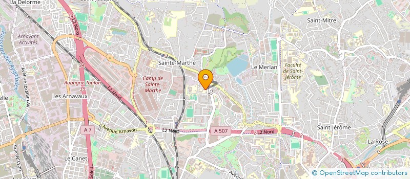 localisation de l'entreprise COPRO CROIX DU SUD à MARSEILLE