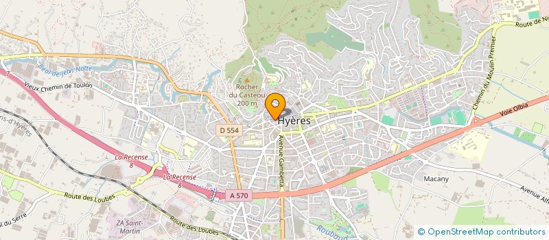 localisation de l'entreprise COPRO DES ILES D'OR à HYERES