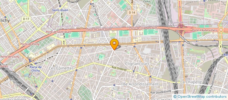 localisation de l'entreprise COPRO DU 158 RUE DAMREMONT 75018 PARIS  PARIS