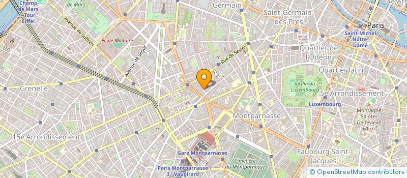localisation de l'entreprise COPRO DU 17/19 RUE MAYET 75006 PARIS  PARIS