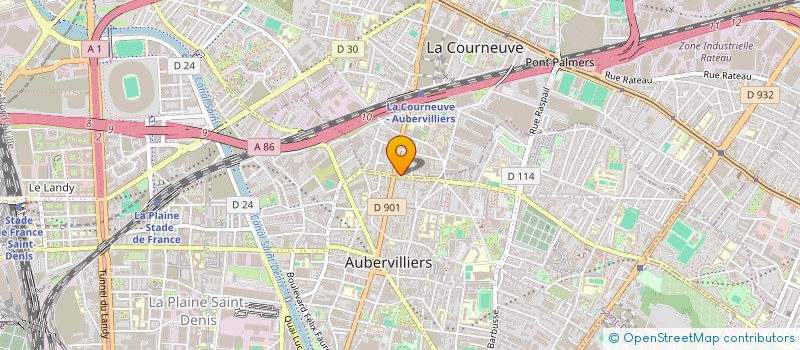 localisation de l'entreprise COPRO DU 25/ 27 RUE CREVECOEUR 93120 LA COURNEUVE à LA COURNEUVE