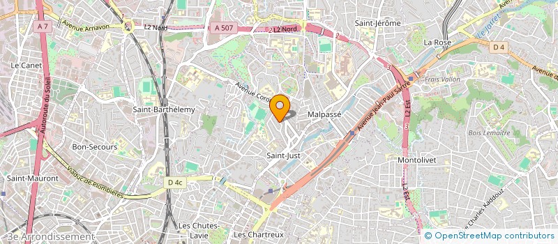 localisation de l'entreprise COPRO DU 5 AV TIMON DAVID  MARSEILLE