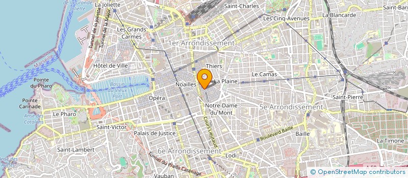 localisation de l'entreprise COPRO DU 54 COURS JULIEN 13006 MARSEILLE  MARSEILLE