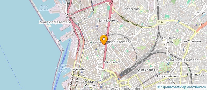 localisation de l'entreprise COPRO DU 7 RUE DE VERSAILLES à MARSEILLE