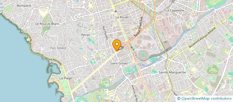 localisation de l'entreprise COPRO GARAGES PRADO MARTINY à MARSEILLE