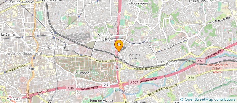 localisation de l'entreprise COPRO GPE BEL AIR CHE PARETTE 1 à MARSEILLE