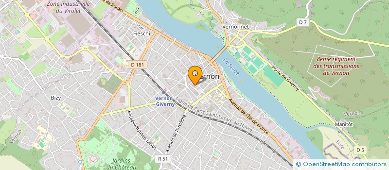 localisation de l'entreprise COPRO ILOT PASTEUR  VERNON