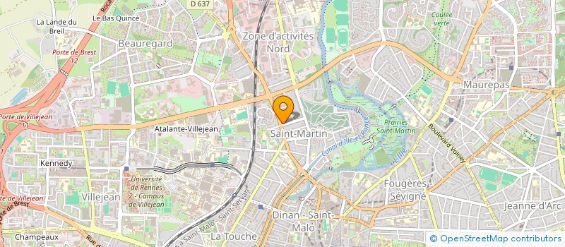 localisation de l'entreprise COPRO IM 1 R BARTHELEMY POCQUET  RENNES