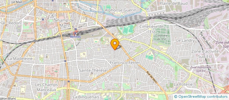 localisation de l'entreprise COPRO IM. 1 R HENRI COLLIGNON  RENNES