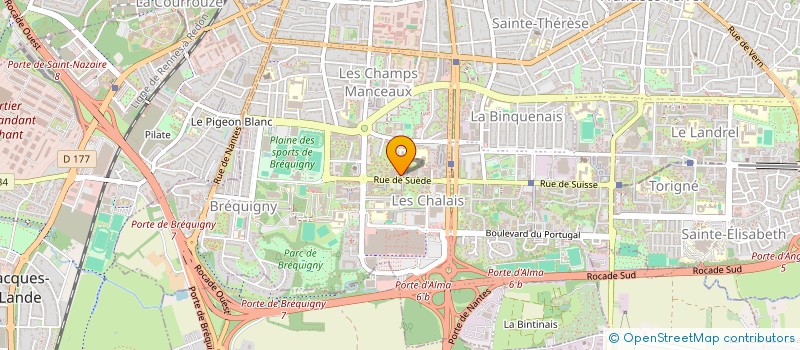 localisation de l'entreprise COPRO IM 1 SQ DE STOCKHOLM  RENNES