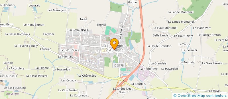 localisation de l'entreprise COPRO IM. 10-12-14 RUE SAINT MEDARD  SAINT AUBIN D'AUBIGNE