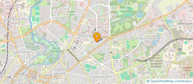 localisation de l'entreprise COPRO IM 12/16 RUE EMILE COCHET  RENNES