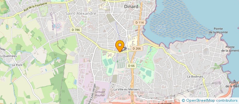 localisation de l'entreprise COPRO IM. 12 RUE GOUYON MATIGNON  DINARD