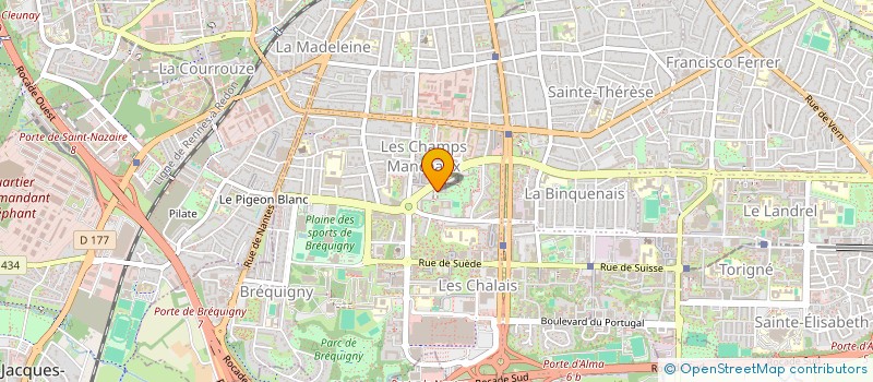 localisation de l'entreprise COPRO IM 13,14,15? SQ DES HAUTES CHALAIS  RENNES