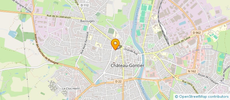 localisation de l'entreprise COPRO IM 13 R LAMARTINE  CHATEAU-GONTIER-SUR-MAYENNE