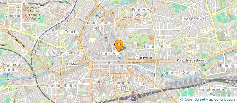 localisation de l'entreprise COPRO IM 13 RUE ST GEORGES  RENNES