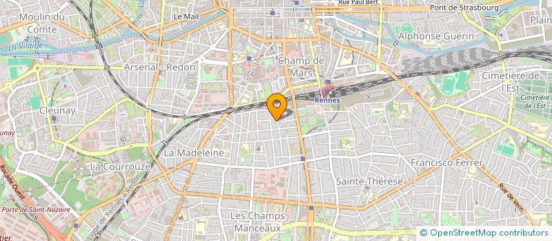 localisation de l'entreprise COPRO IM 16 RUE MARCAIS MARTIN  RENNES