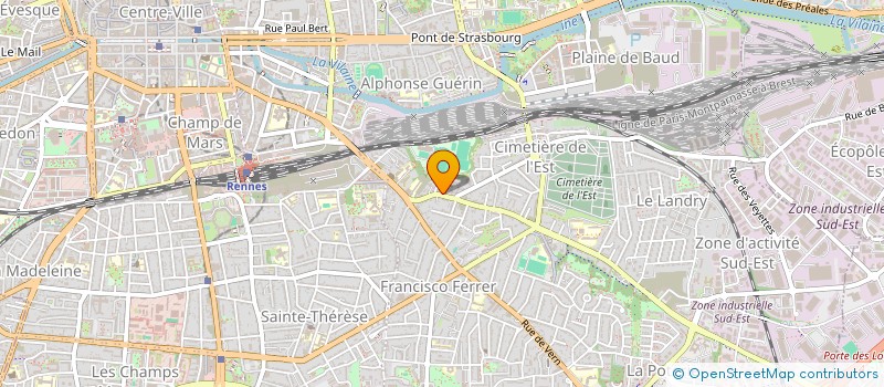 localisation de l'entreprise COPRO IM 23 A B C D RUE DE CHATEAUGIRON  RENNES