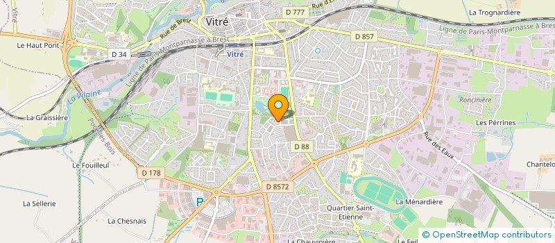 localisation de l'entreprise COPRO IM 25-27 RUE GABRIEL FAURE  VITRE