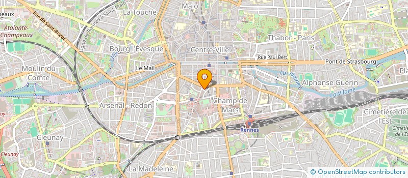 localisation de l'entreprise COPRO IM. 3-5 RUE GARIN TROUSSEBOEUF  RENNES