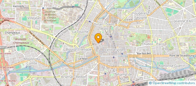 localisation de l'entreprise COPRO IM. 36, RUE ST LOUIS  RENNES