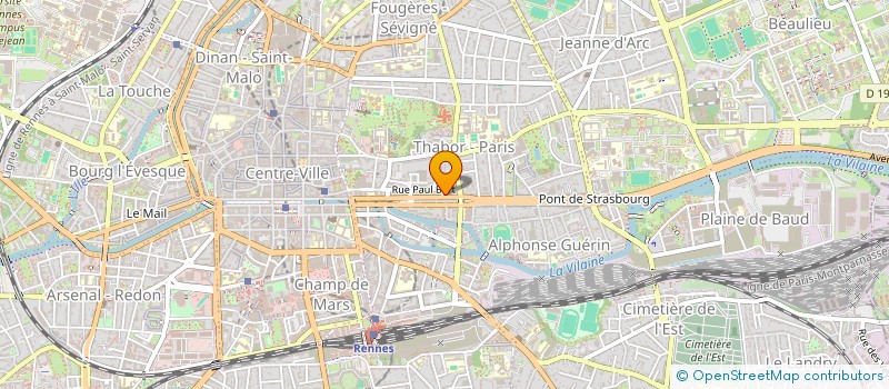 localisation de l'entreprise COPRO IM. 47 AV ARISTIDE BRIAND  RENNES