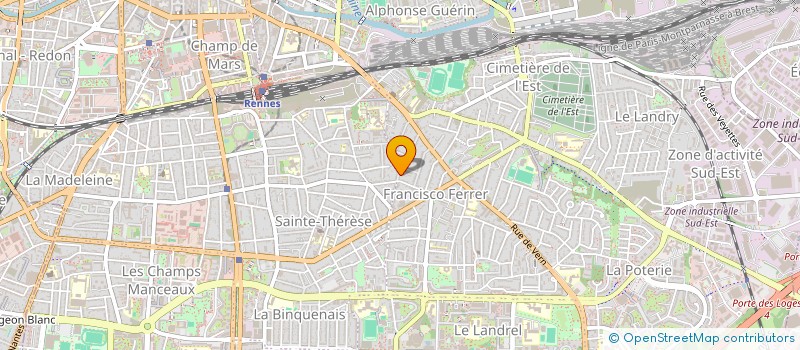 localisation de l'entreprise COPRO IM. 49 RUE ADOLPHE LERAY  RENNES