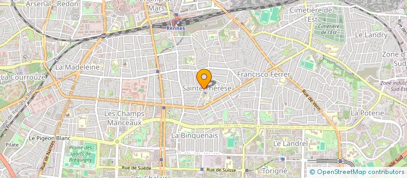 localisation de l'entreprise COPRO IM. 61  RUE BIGOT DE PREAMENEU  RENNES