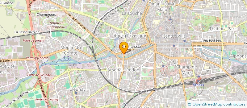 localisation de l'entreprise COPRO IM. 64-66 QU ST CYR - 3 R VANEAU  RENNES