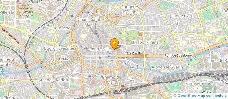 localisation de l'entreprise COPRO IM 7 RUE GAMBETTA  RENNES