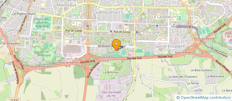 localisation de l'entreprise COPRO IM 7 SQ DU DOURO  RENNES