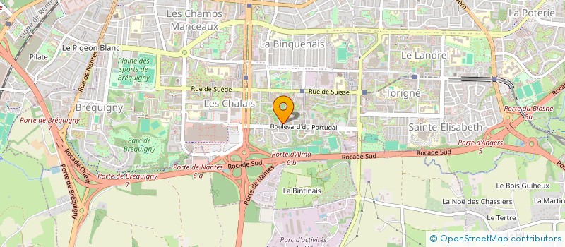 localisation de l'entreprise COPRO IM BD DU PORTUGAL  RENNES