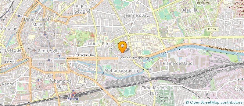 localisation de l'entreprise COPRO IM BD JEANNE D ARC  RENNES